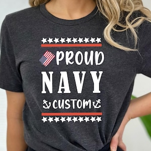 Proud Navy Mom/Dad Shirt: Navy Boot Camp Graduation, Personalized