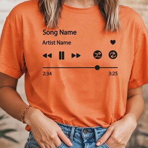 Custom Song Name Gift For Birthday, Custom Artist Name Shirt, Custom Song Name T-Shirt, Favorite Song Shirt, Custom Favorite Artist Shirt