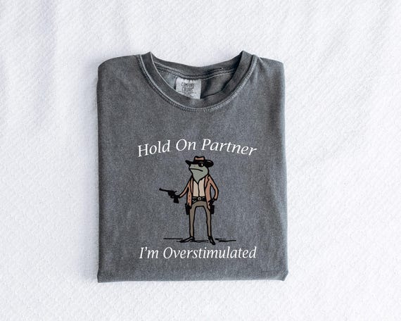 Comfort Colors Cowboy Frog Shirt: Funny Meme Tee