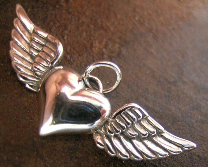 925 Sterling Silver Angel Wing Pendant With Shell Bead Charm For Diy 925 Sterling Silver Angel Wing Pendant With Shell Bead Charm For Diy