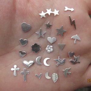 Sterling Silver  Solderable Accents, 24g - You choose which ones