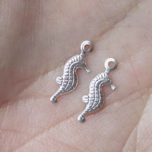 Sterling Silver or Gold Filled Seahorse,Starfish Charms or GF Starfish Stamping-You choose which one image 5