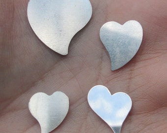 Sterling Silver Fancy Hearts - Small, Medium and Large