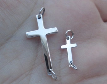 Sterling Silver Large or Small Cross Link(You choose the quantity)