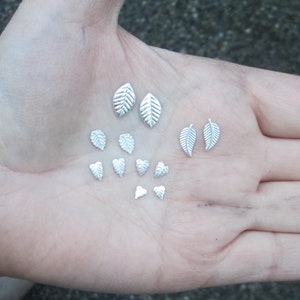 Sterling Silver Leaf Embellishments