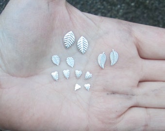 Sterling Silver Leaf Embellishments