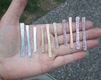 Sterling Silver, Brass or Copper Bar/Sticks