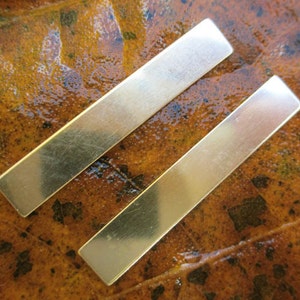 GF or Sterling Bar Drops or Gold Filled or Rose Gold Filled Rectangle Stamping Blank(one rectangle)
