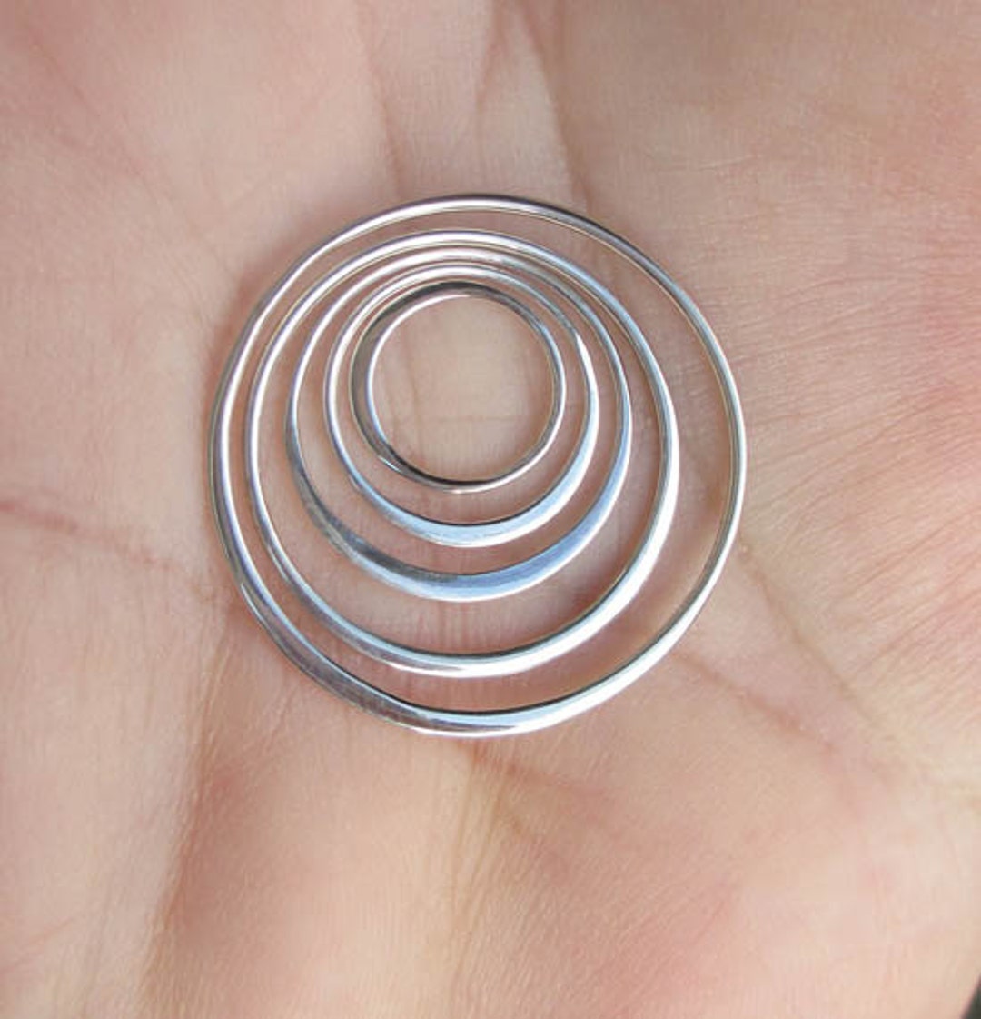 Sterling Silver Circle Link/ Rings - You Choose the Size - Etsy