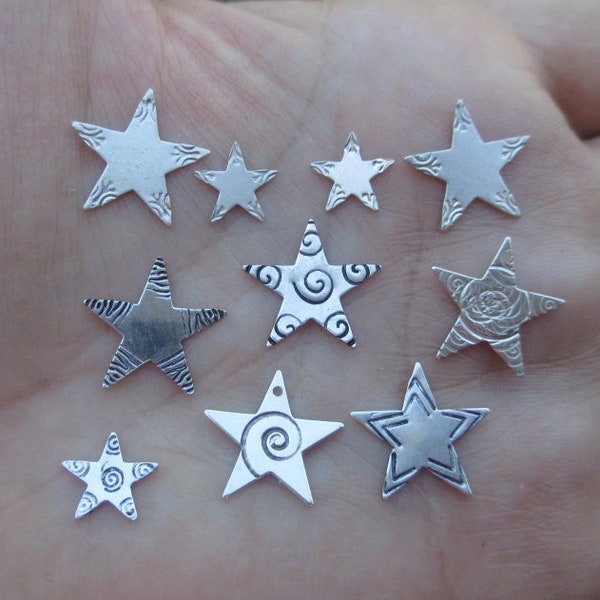 Sterling Silver Design Stars