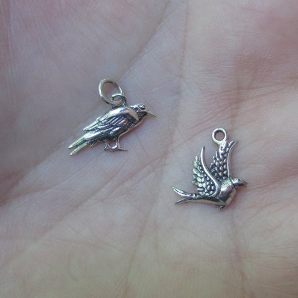 Sterling Silver Bird Charms-You choose which one