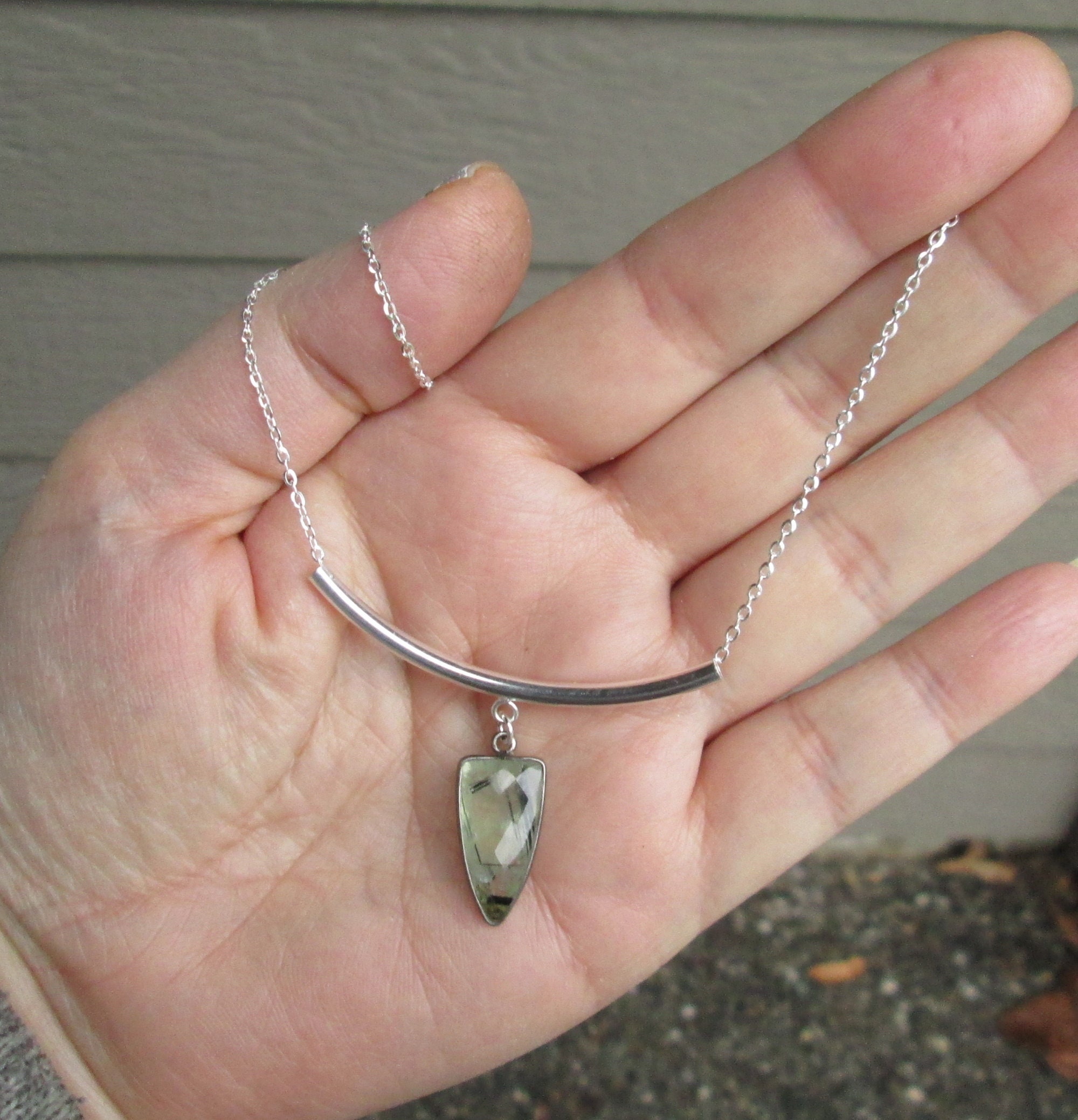 Sterling Silver Large Curved Tube Bail - Etsy