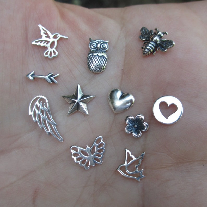 Sterling Silver Tiny Embellishments Accents or Solderable Etsy