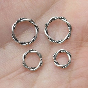 Sterling Silver Twisted Rings You Choose the Size and - Etsy