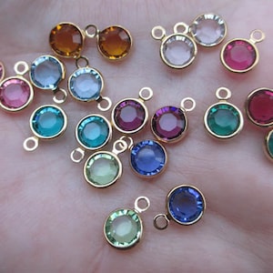 Gold Plated Swarovski Crystal Channel Drops(You choose the quantity)(6mm)