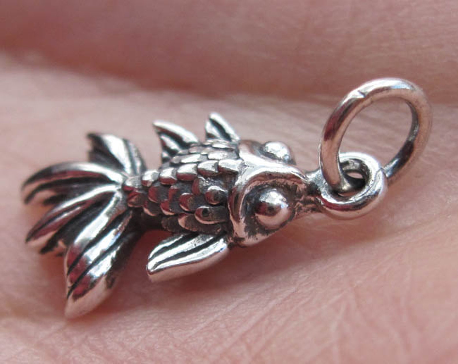 Sterling Silver Fish Charm or Tropical Fish Charm Etsy