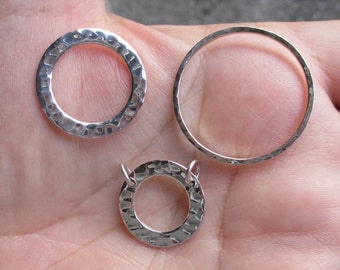 Sterling Silver Hammered Ring(one ring)