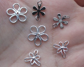 Sterling Open Daisy Flower