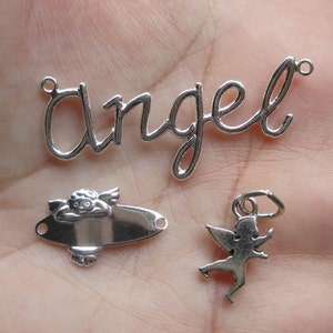 Sterlingsilber Angel Link, Charme oder Stamping (eins), die Sie, welches wählen