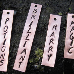 Copper Word Tagsset of 4 image 4