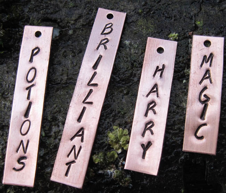 Copper Word Tagsset of 4 image 4