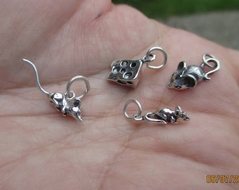Sterling Silver Mouse or Swiss Cheese(you choose which one)
