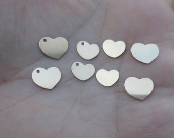 Small Gold filled Heart Charms