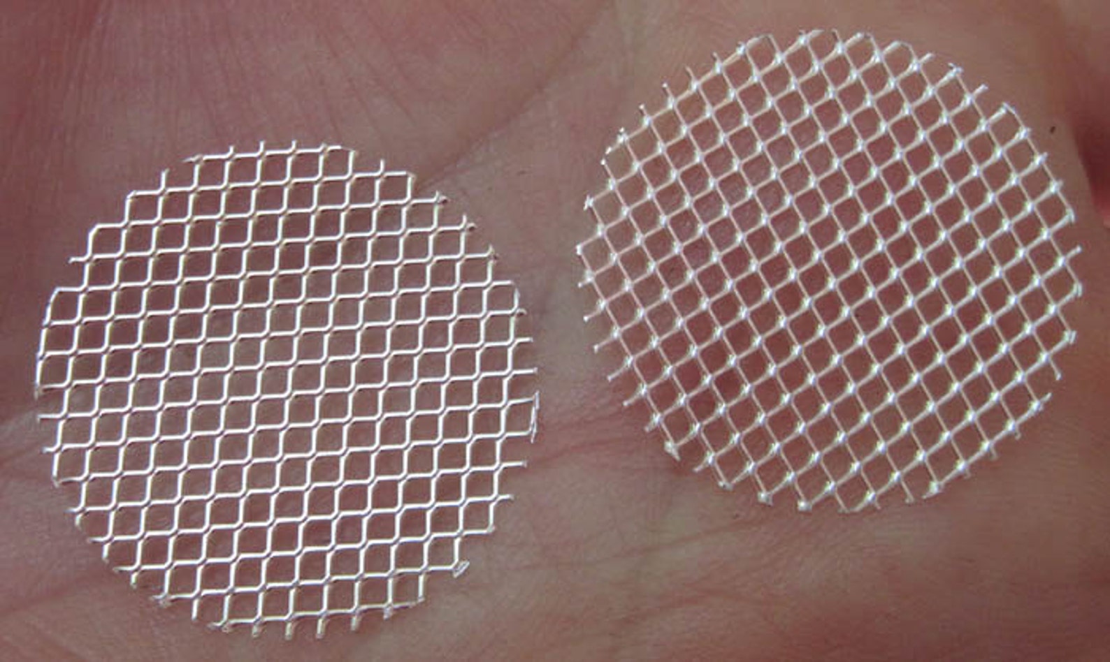 Fine Silver Mesh 1 Inch Circles 2 Quantity or 1 Etsy