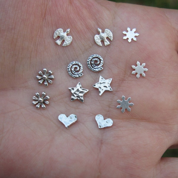Tiny Sterling Silver Embellishments