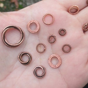 Copper Twisted Rings- You choose which one