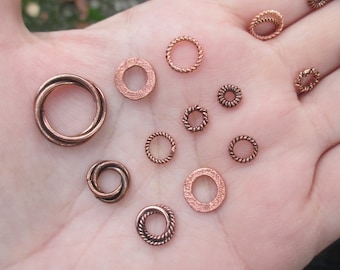 Gedrehte Kupferringe- Du entscheidest welchen