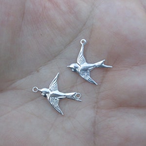 Sterling Silver Bird Charms(You choose the Quantity)