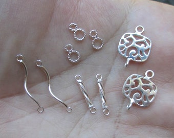 Sterling Silver Figure Eight Links,Twist Links,Square links or Twirl Links - You choose which one