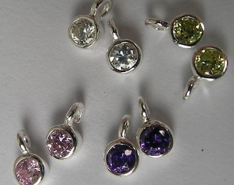 Sterling Silver And Crystal Drops