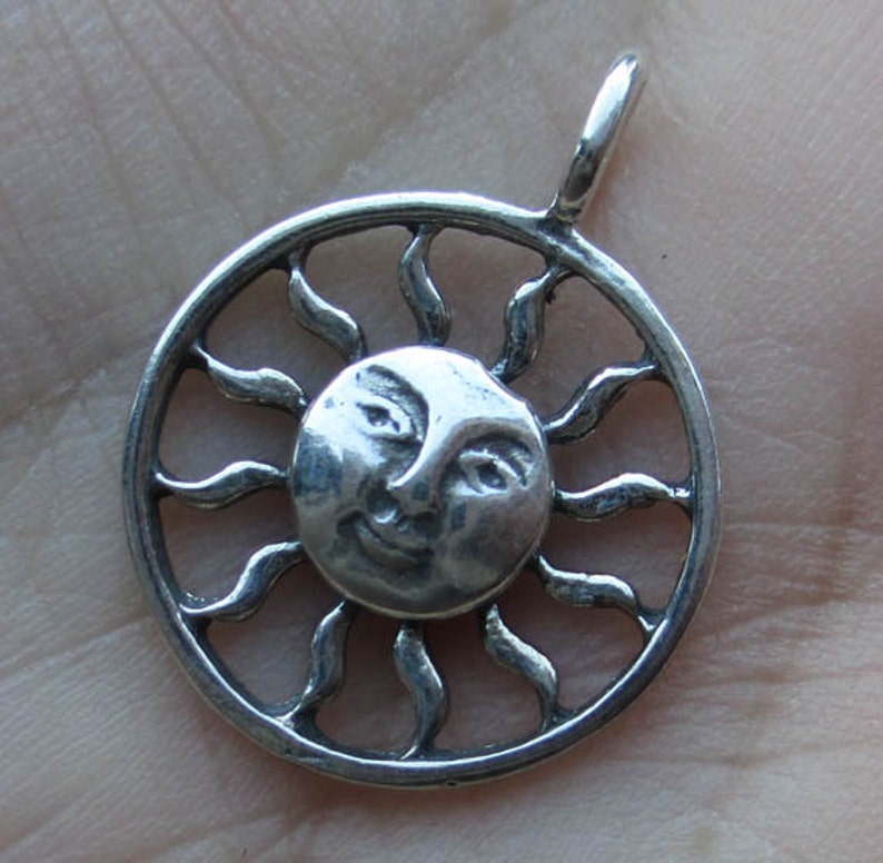 sterling silver sun charmone charmyou choose which one image 4