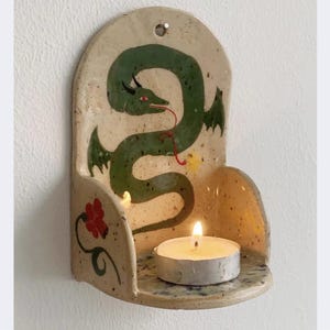 Wall candle holder,handmade ceramic gift,handmade candle holder, ceramic sconce,handmade sconce,Wall Candle Holder,Candle Holder,wall decor