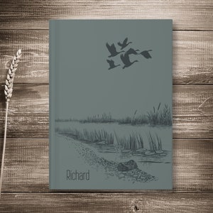 Diario de caza de patos personalizado, cuaderno de caza, cuaderno de caza de patos, registro de cazador de patos, libro de caza familiar, regalo de caza, equipo de caza