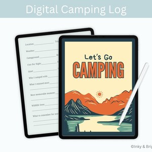 Camping Trip Log: Tracker für Stellplätze (Digitaler Download, PDF)