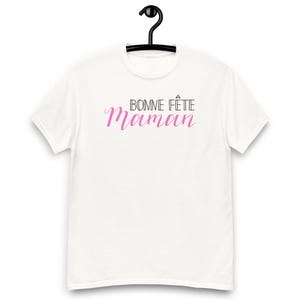 Bonne Fête Maman セレブレーションデザイン Tシャツ