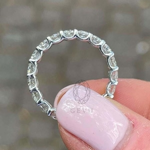 14Kt Gold 2.0 Ct Lab Grown Diamond Eternity Wedding Band