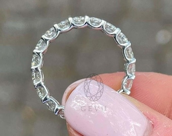 14Kt Gold 2.0 Ct Lab Grown Diamond Eternity Wedding Band