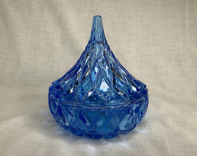 Godinger Hershey Kiss Blue Crystal Candy Dish