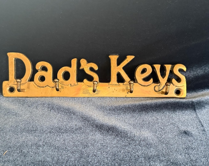 Vintage Brass wall mount key holder