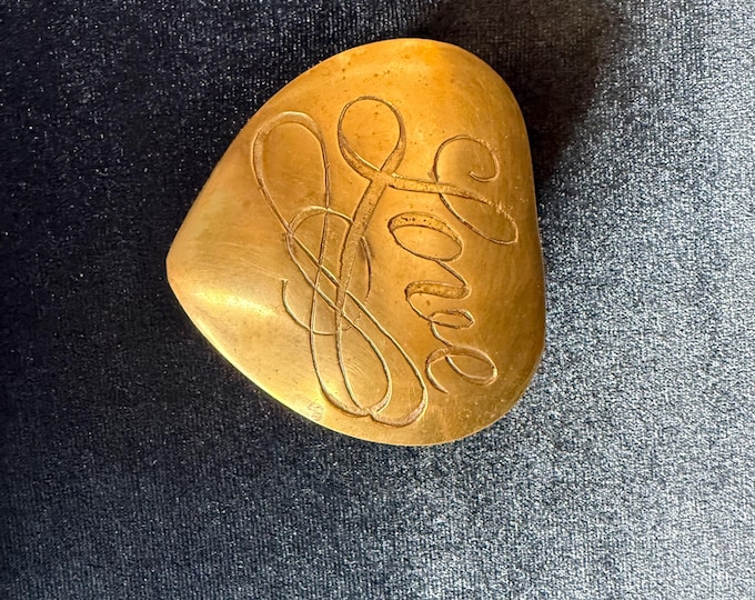 Brass “Love” jewelry or trinket box