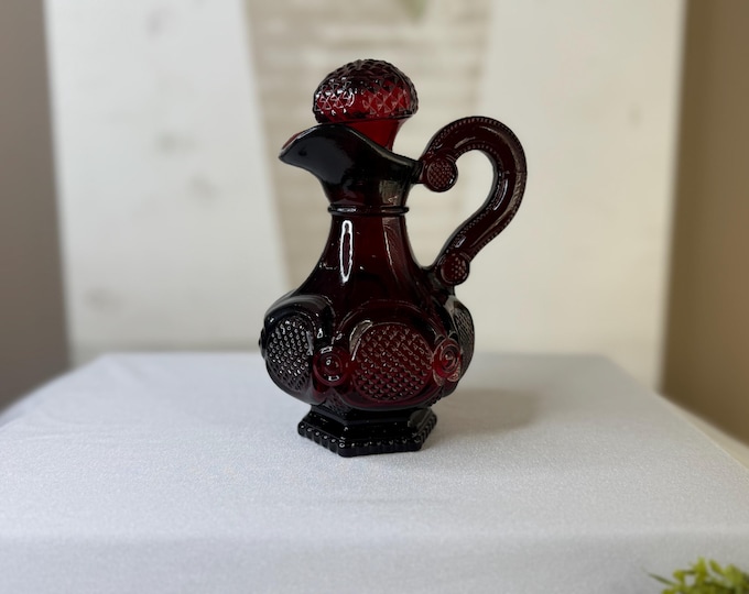 Avon Cape Cod 1876 Ruby Red Decanter