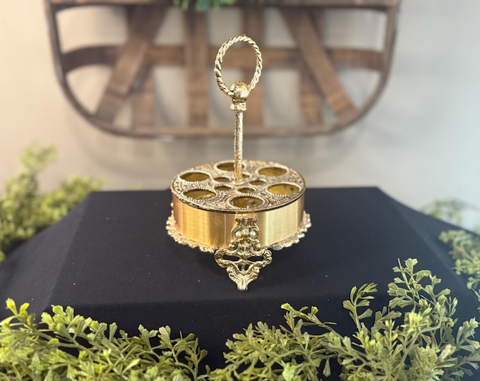 Vintage Hollywood Regency lipstick holder