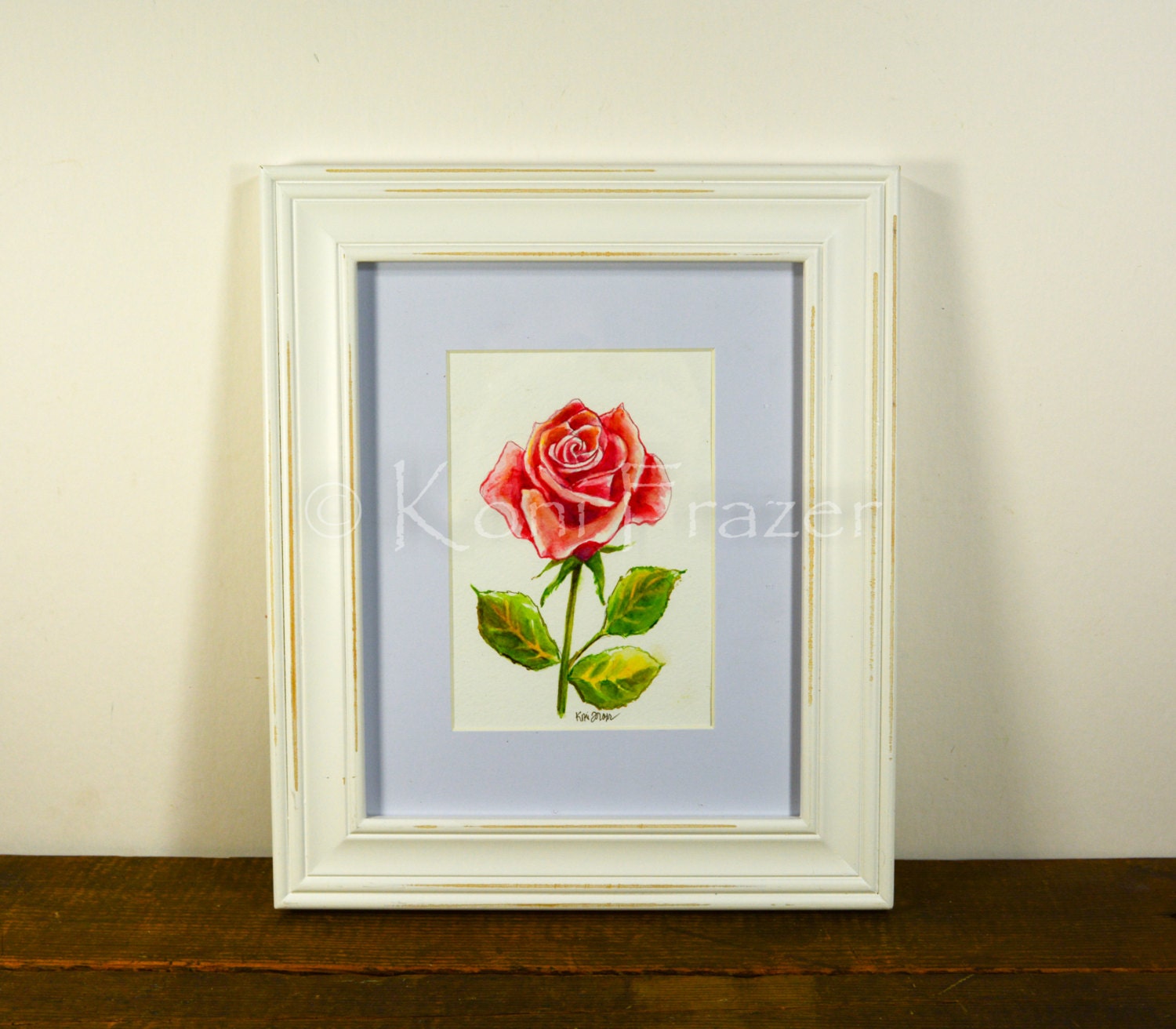 Red Rose Watercolor Painting / Ten Most Interesting Flower - Etsy