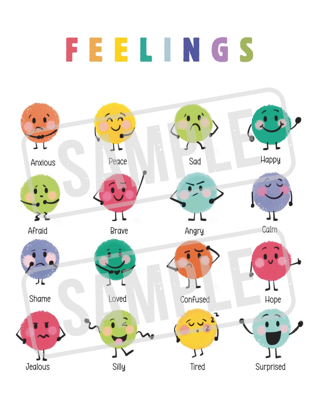 Calm Down Tool | Big Feelings Support | Printable Emotional Regulation ...