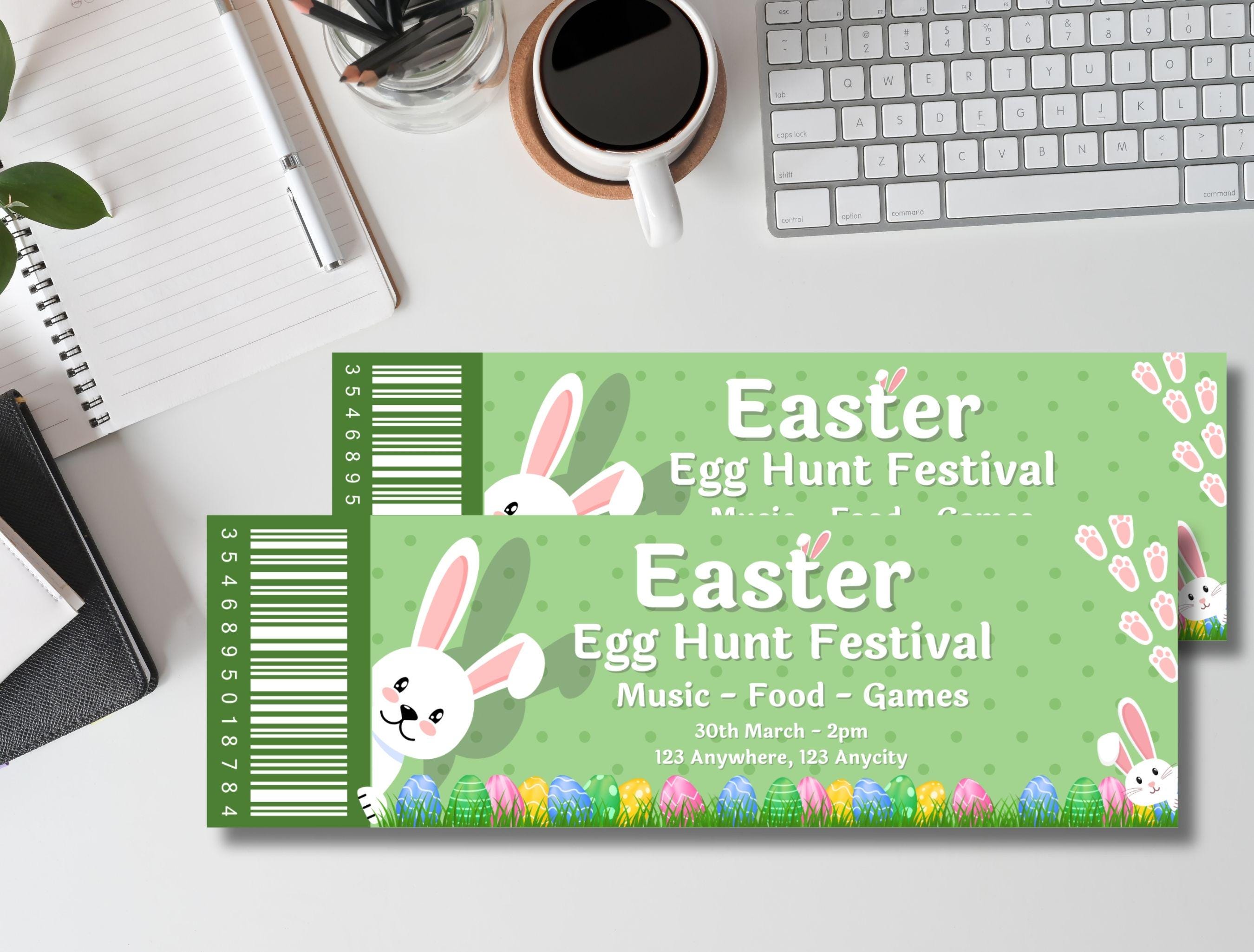 Editable Easter Egg Hunt Ticket, Custom Coupon (digital Download) - Etsy
