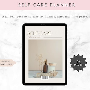 Self Care Planner | Wellness Journal PDF | Daily Routine, Mindfulness & Mental Health Tracker | Digital Download